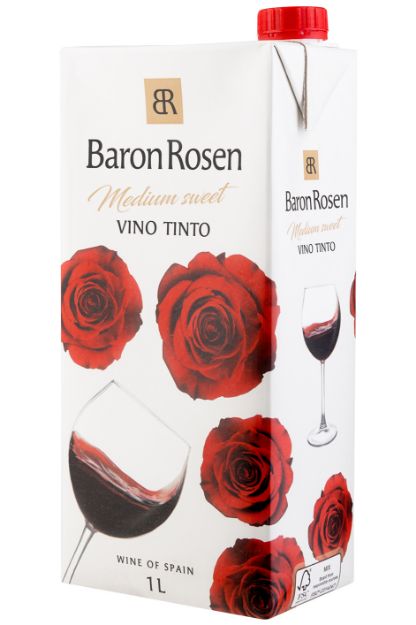 Pilt Baron Rosen Vino Tinto Medium-Sweet 11,5% 1L Tetra 