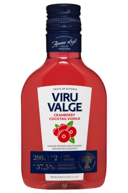 Picture of Viru Valge Cranberry Vodka 37,5% 0,2 L Pet 