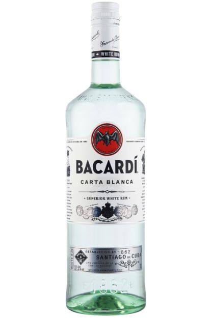 Picture of Bacardi Carta Blanca 37,5% 1,0L 