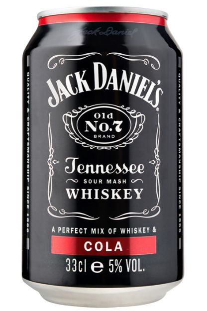 Pilt Jack Daniel's & Cola 5% 0,33L Purk 