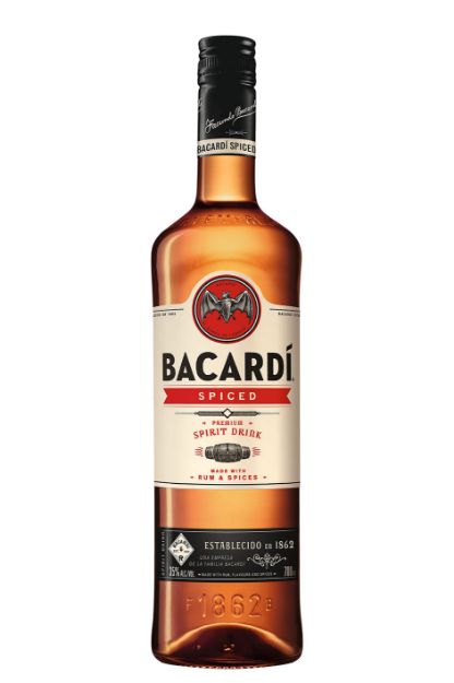 Pilt Bacardi Spiced 35% 0,7L On-pack klaasiga 