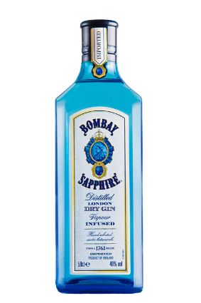 Bombay Sapphire Dry Gin 40% 0,5L