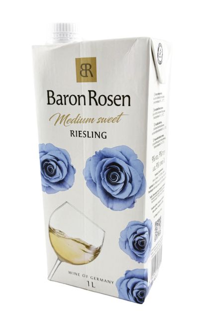 Baron Rosen Riesling Medium-Sweet 9% 1L Tetra 