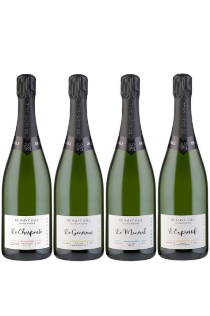 Pilt Champagne De Saint Gall Influences 4x0,75L+Karp 