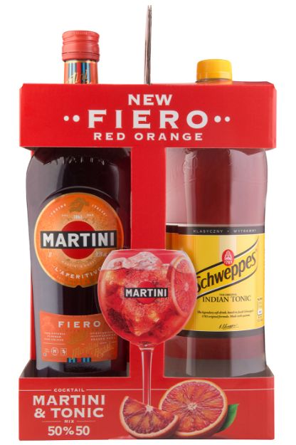 Pilt Martini Fiero 14,9% 1L & Schweppes 1,35L Duo-pakk 