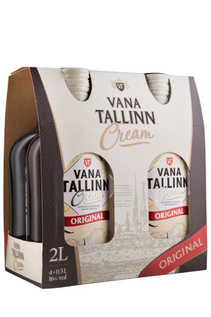 Pilt Vana Tallinn Kooreliköör 16% 0,5 L Pet (4-pakk) 