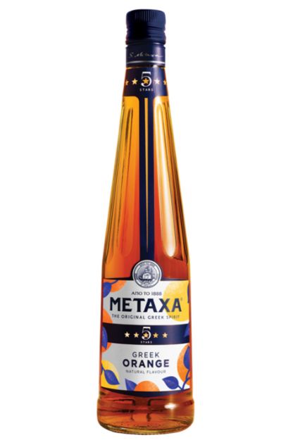 Pilt Metaxa 5* Orange 38% 0,7L kaelarääkijaga 