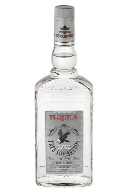 Pilt Tequila Tres Sombreros Silver 38% 0,7L 