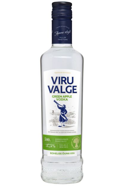 Pilt Viru Valge Green Apple Vodka 37,5% 0,5 L 
