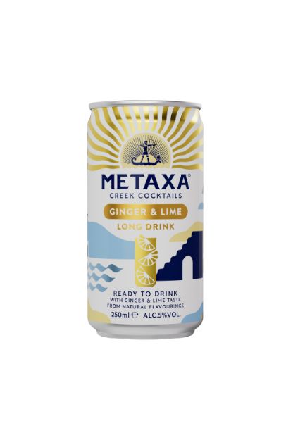 Pilt Metaxa Ginger & Lime Long Drink 5% 0,25L Purk 
