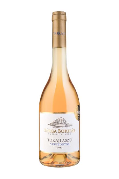 Pilt Sarga Borhaz,Tokaji Aszu 5 Puttonyos 12,5% 0,5L 