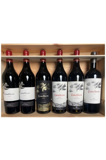 Barone Ricasoli Casalferro Merlot Rosso Toscana IGT 6x0,75L+KAST 2008,2011,2013,2015,2016,2019