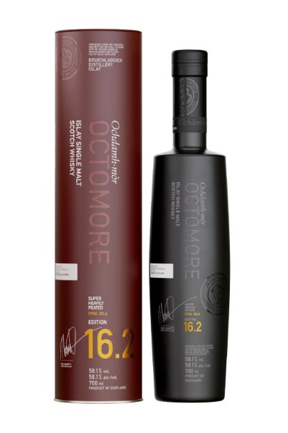 Pilt Bruichladdich Octomore 16.2 58,1% 0,7L Tuub 