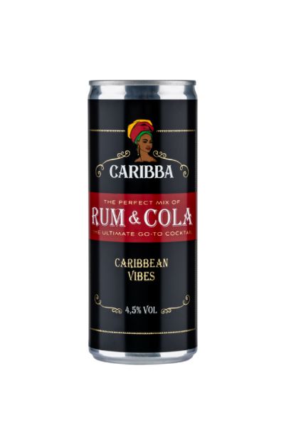 Pilt Caribba Rum & Cola 4,5% 0,25L Purk 