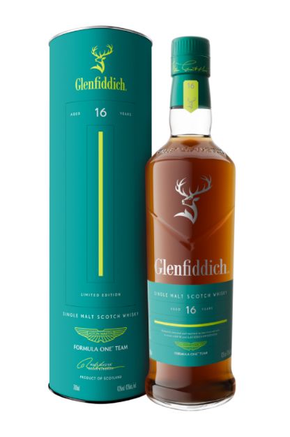 Glenfiddich 16YO Aston Martin F1 43% 0,7L Tuub 